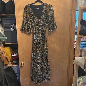 Sam Edelman Black and Yellow Dress